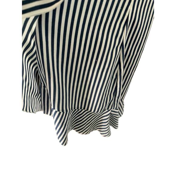 Vintage Elizabeth Crosby Los Angeles Blue/White Striped Summer Dress  S - Picture 6 of 9